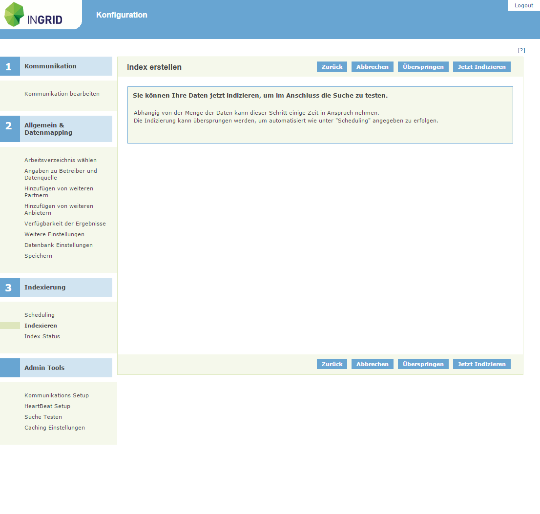 Indexieren Indexieren