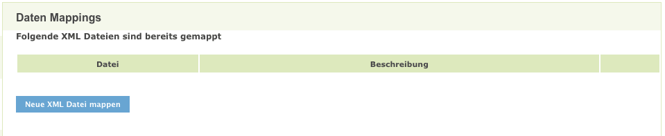 XML Dateien - Übersicht XML Dateien - Übersicht
