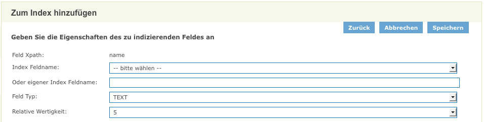 Feld hinzufügen Feld hinzufügen