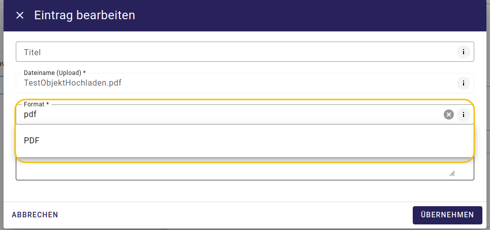 Editor - Dateien Eintrag Bearbeiten: "Bereitstellen von Daten für alle Profile"