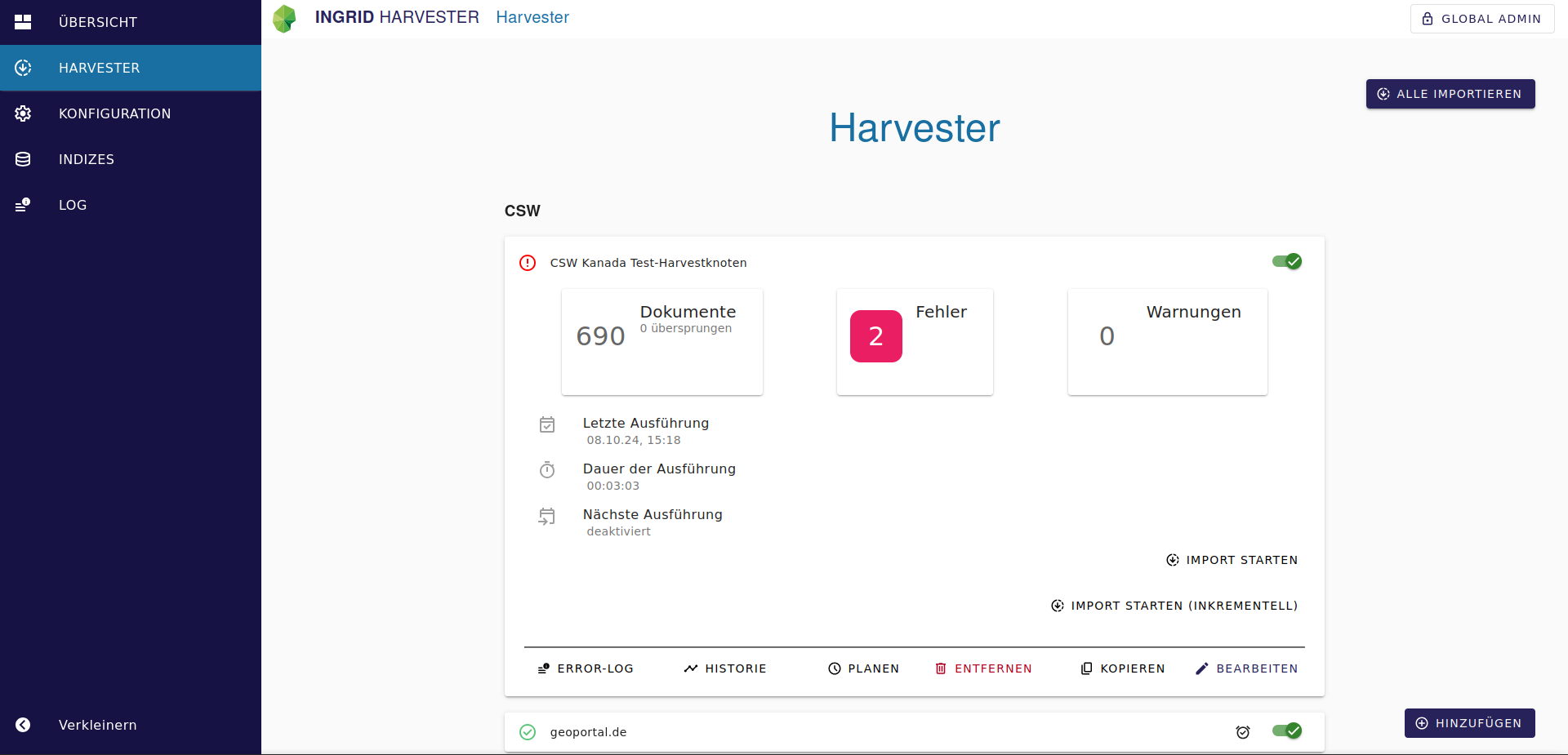 Harvester: "Der Harvester ist nun Teil des InGrid-Projekts"