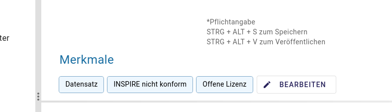 InGrid Editor: "Merkmale: Beschränkte Auswahl"