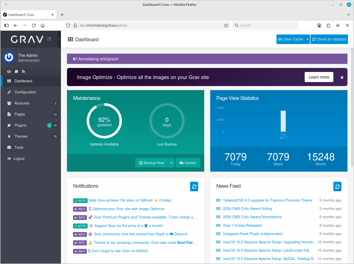InGrid Portal: "Admin"